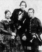 Павел Матвеевич Ольхин с родителями - Матвеем Дмитриевичем и Анной Антоновной 1851г.