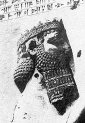Дарий I на Бехистунском рельефе