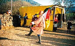 Представление в честь победы воинов Бутана над тибетцами