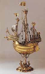 Деревянная модель корабля XV века