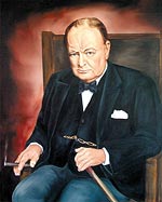 Черчилля не изображали без сигары...